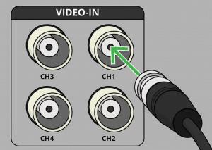 یک دوربین مداربسته سیمی را به DVR متصل کنید