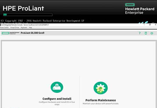 اتصال به سرور iLO Configuration