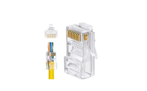 سوکت شبکه CAT6 مدل OPEN END وارداتی درجه یک بسته 80 عددی